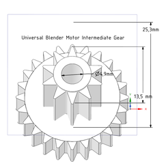 1.png STL file Universal Blender Motor Intermediate Gear・3D print design to download, arpmurat