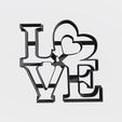 Love corazon 14 cm.jpg Fichier STL gratuit Love cookie cutter - moule à biscuit・Design pour imprimante 3D à télécharger