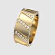 rotating_55.png Modernes geometrisches Band Ring 3D-Druck
