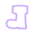 Cookie cutter boot.stl CUATRO CORTADORES DE GALLETAS