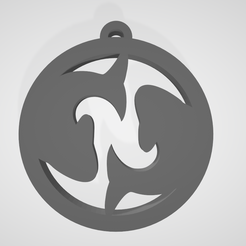 Fish.png STL file Zodiac sign keychain Pisces・3D printable model to download