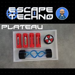 V06.jpg Free STL file Tray for Virus T - Escape Game・Object to download and to 3D print, EscapeTechno