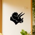 preview2.png Triceratops Head — Wall Art SVG