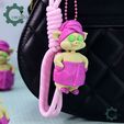 Cobotech-Spa Piggy Articulated Keychain_05.jpg Cobotech Spa Piggy Articulated Keychain - Cute Backpack Keychain