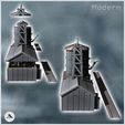 3.jpg Modern industrial station with warehouse buildings and large pipe silo (1) - Modern WW2 WW1 World War Diaroma Wargaming RPG Mini Hobby