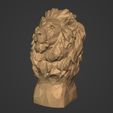 I4.jpg Low Poly Lion Bust