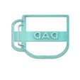Fathers Day Cookie Cutter.jpg FATHERS DAY COOKIE CUTTER, FATHER´S DAY COOKIE CUTTER, FATHER´S DAY CUP COOKIE CUTTER, FATHER´S DAY, COOKIE CUTTER, FONDANT CUTTER