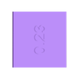 Numbers_Elephant_Foot_Squares_v11_0.23_1_Body1_0.23.stl Numbered Small Squares For Use In Elephant Foot Compensation Calibration