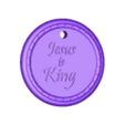 Jesus_is_King_Ornament.stl Ornement Jésus est roi