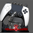 9.png GUTS HAND WITH PUCK BERSERK PS4 PS5 CONTROLLER HOLDER FANTASY CHARACTER 3d print