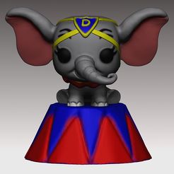 dumbocircus.jpg OBJ-Datei Dumbo PopFunko Circus 3D print model herunterladen • 3D-Drucker-Vorlage, MNX182