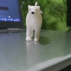 WhatsApp-Image-2023-04-22-at-8.15.01-PM.jpeg STL file Polar Bear Keychain・3D printing template to download