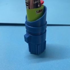 Bic Lighter Case Keychain - Four Vibes to Print by Grandpa 3DPrints, Download free STL model