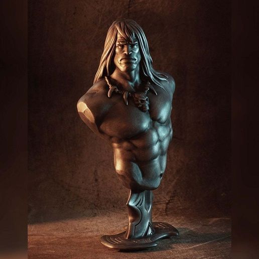1000X1000-conan-2.jpg Busto di Conan il Barbaro (fan art)