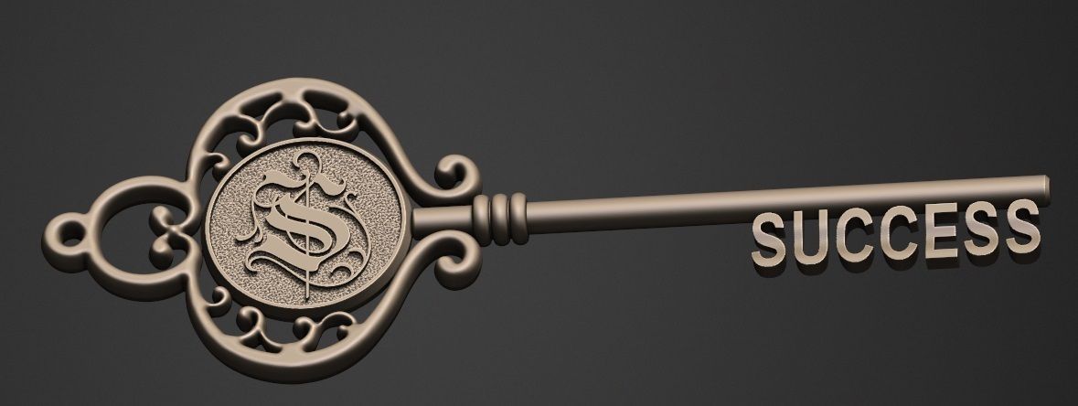 STL file 3d Success key・3D printing model to download・Cults