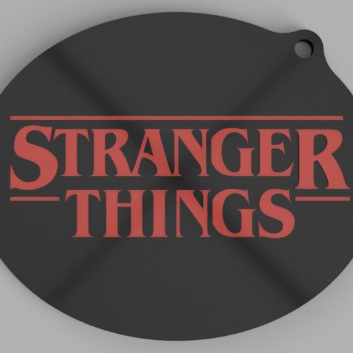 STRANGER THINGS KEYCHAIN 3D model