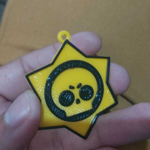 Brawl Stars Logo Keychain 3D model