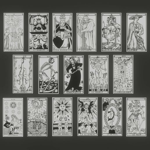 MAJOR ARKANA OF THE TAROT 3D model