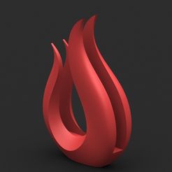 flame napkin holder 1.4.JPG Fichier STL Porte-serviette à flamme・Plan pour impression 3D à télécharger, Majs84