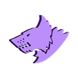 Blackmanes-Badge_Left_Flat.stl Wolf Pack Flat Icons