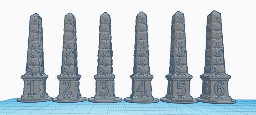 Free STL file Obelisk Markers 25mm Base・3D printable model to download ...