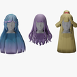 10.png 20 STYLIZED FEMALE HAIR MODELS PACK 6