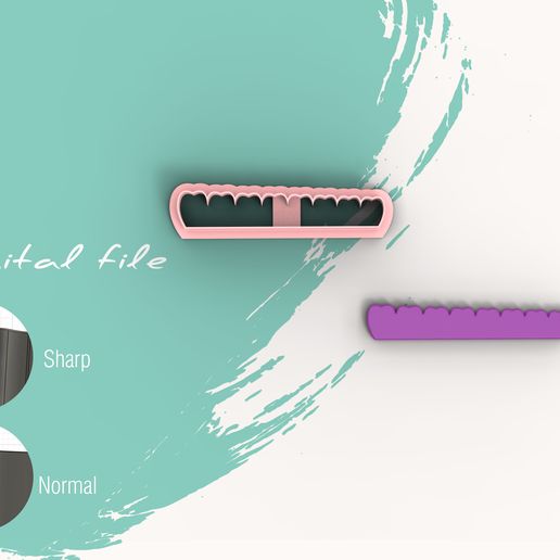 Flower 3D Polymer Clay Cutter | Digital STL File | 6 Sizes | 2 Cutter Version 3D model