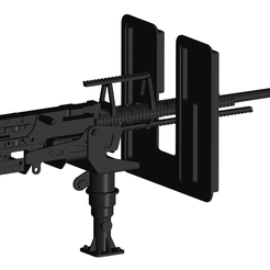 1.png Archivo 3D Ametralladora M2 - Browning・Plan para descargar y imprimir en 3D, chilivili
