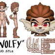 il_794xN-2.png [KABBIT BJD] - Wolfy Kabbit Ball Jointed Doll - (For FDM and SLA Printers)
