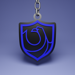 Ravenclaw.png STL file HARRY POTTER KEYCHAIN (Ravenclaw)・3D printing template to download