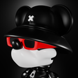5.png STL file MICKEY MOUSE X RED BOOTS・3D printing idea to download
