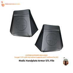 HANDPLATES-MEDIC2.png Fichier 3D Medic Hand Armor・Design à télécharger et à imprimer en 3D