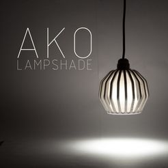ako lamp shade.jpg STL file AKO Lampshade・3D print design to download, David_LG
