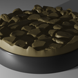 8.png 10x 25mm + 32mm bases with cobblestones (old not hollow)