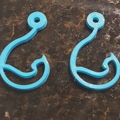 20220918_205928.jpg Fichier STL gratuit !!!Oreille / Pendentif / Porte-clés ! !!・Design à télécharger et à imprimer en 3D