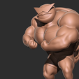 7.png Squirtle bodybuilder V.2 - Pokemon 3D print model