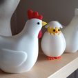 Huhn-Henne-Druckmodell-1.jpg Chicken for decoration, three variants
