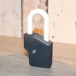 IMG_2853.JPG Free STL file Code padlock (4 digits)・Template to download and 3D print