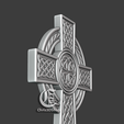 D.png Celtic Cross - 3D STL Files For CNC and 3D Printer.