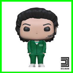 101-000.png Archivo 3D 101 jang deok su - ROUND 6 SIX SQUID GAME 오징어게임 OJINGEO GEIM FUNKO POP・Diseño de impresión en 3D para descargar