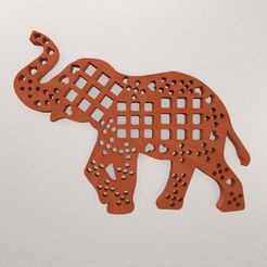 Elephant-Wall-Decoration-WARAJ60-Preview.jpg STL file Elephant Wall Decoration WARAJ60・3D print model to download