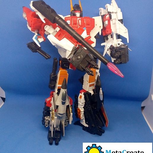 🤖 Rifle estilo G1 de Transformers para CW Silverbolt Superion