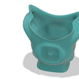 vase307-04-06-07-07 v1-11.png King coat vase cup vessel holder v307 for 3d-print or cnc