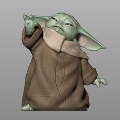 baby-yoda-using-the-force-the-mandalorian-3d-model-obj-stl.jpg GROGU - Baby Yoda Using The Force - The Mandalorian 3D print model