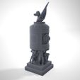 Queen_A_01.jpg STL file Steampunk chess game.・Template to download and 3D print, Alphonse_Marcel