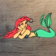 Ariel poisson 2.jpg Set of 8 Disney ornaments The Little Mermaid