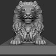 ZBrush-Document.jpg Sitting Lion - Statue