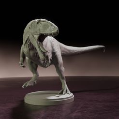 Charcharadontosaurus_5.jpg Файл STL Кархарадонтозавр - динозавр с предварительной поддержкой・3D-печатная модель для загрузки