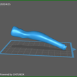 screenShot_right_leg_NO_boot.png STL file Bombshell Pinups – 04 Black Canary- by SPARX・3D printing idea to download