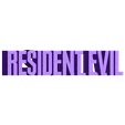resident evil.STL Residual Evil-Logo